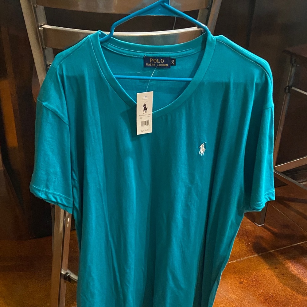 Polo by Ralph Lauren Men's Vibrant‎ Blue Tee